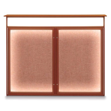 United Visual Products Open Faced Traditional Corkboard, 72x36" UV645A-GOLD-BUFF